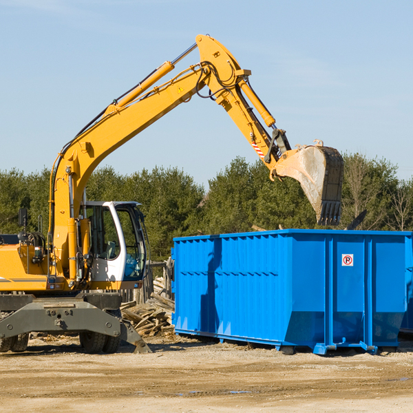 are there any restrictions on where a residential dumpster can be placed in Burlingame California